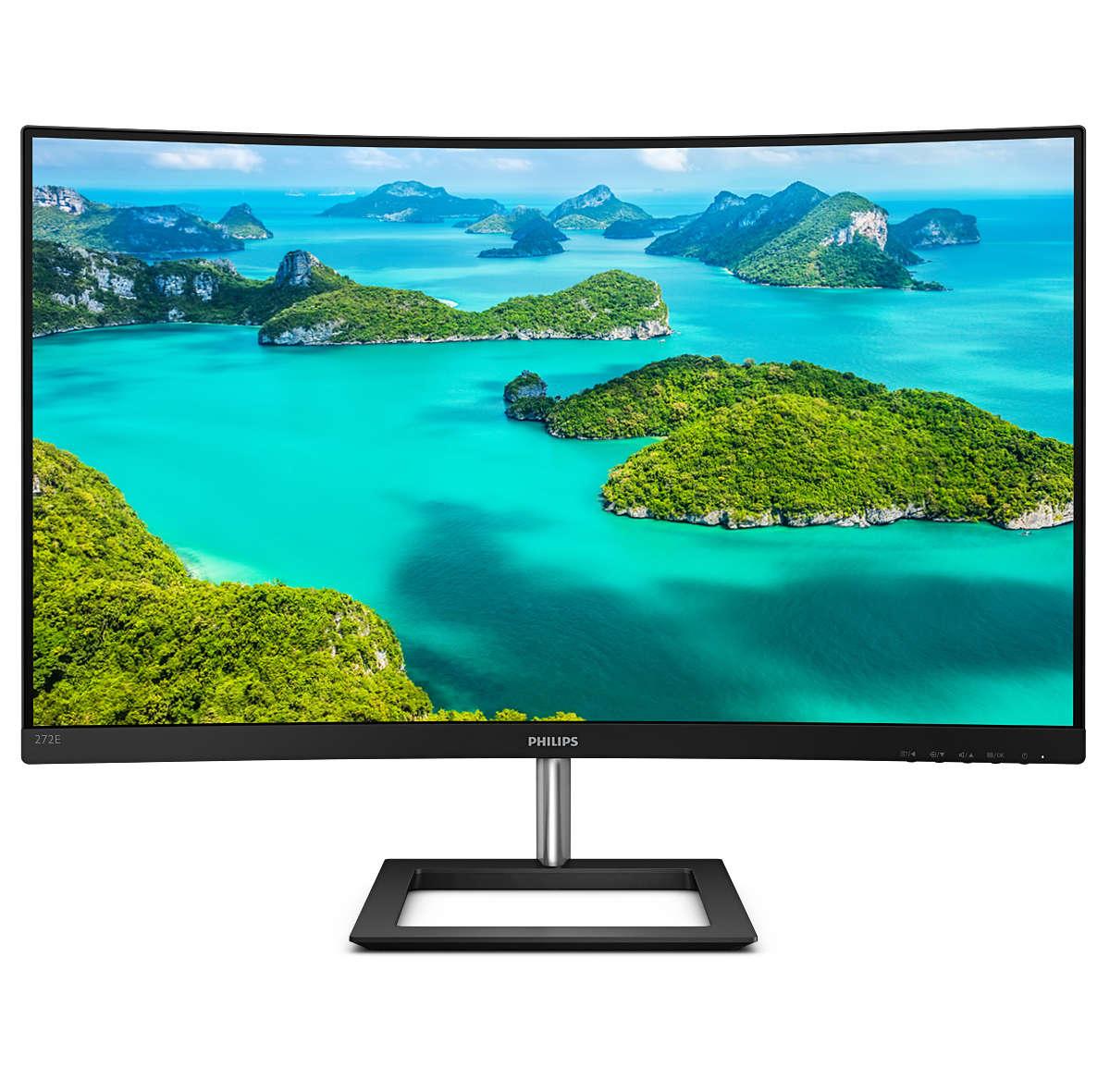 Philips E-line 272E1CA 27 1920 X 1080 (Full HD) VGA (HD-15) HDMI DisplayPort 75Hz