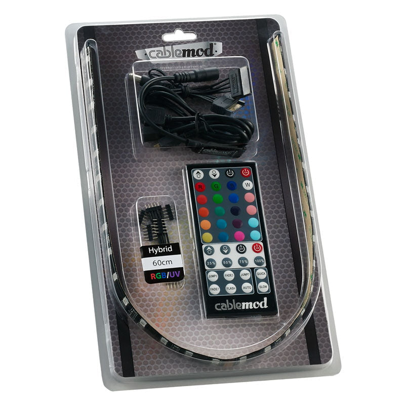 CableMod WideBeam Hybrid LED Kit 60cm - RGB/UV
