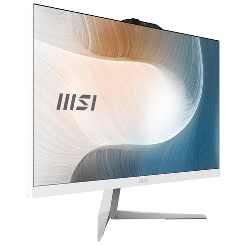 MSI Modern AM242 1M-2222EU – hvid skærm set skråt