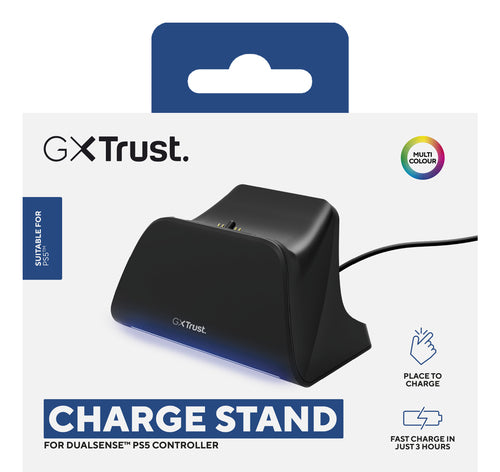 Trust GXT 255 – sort opladningsstander til PS5 – emballage, forside