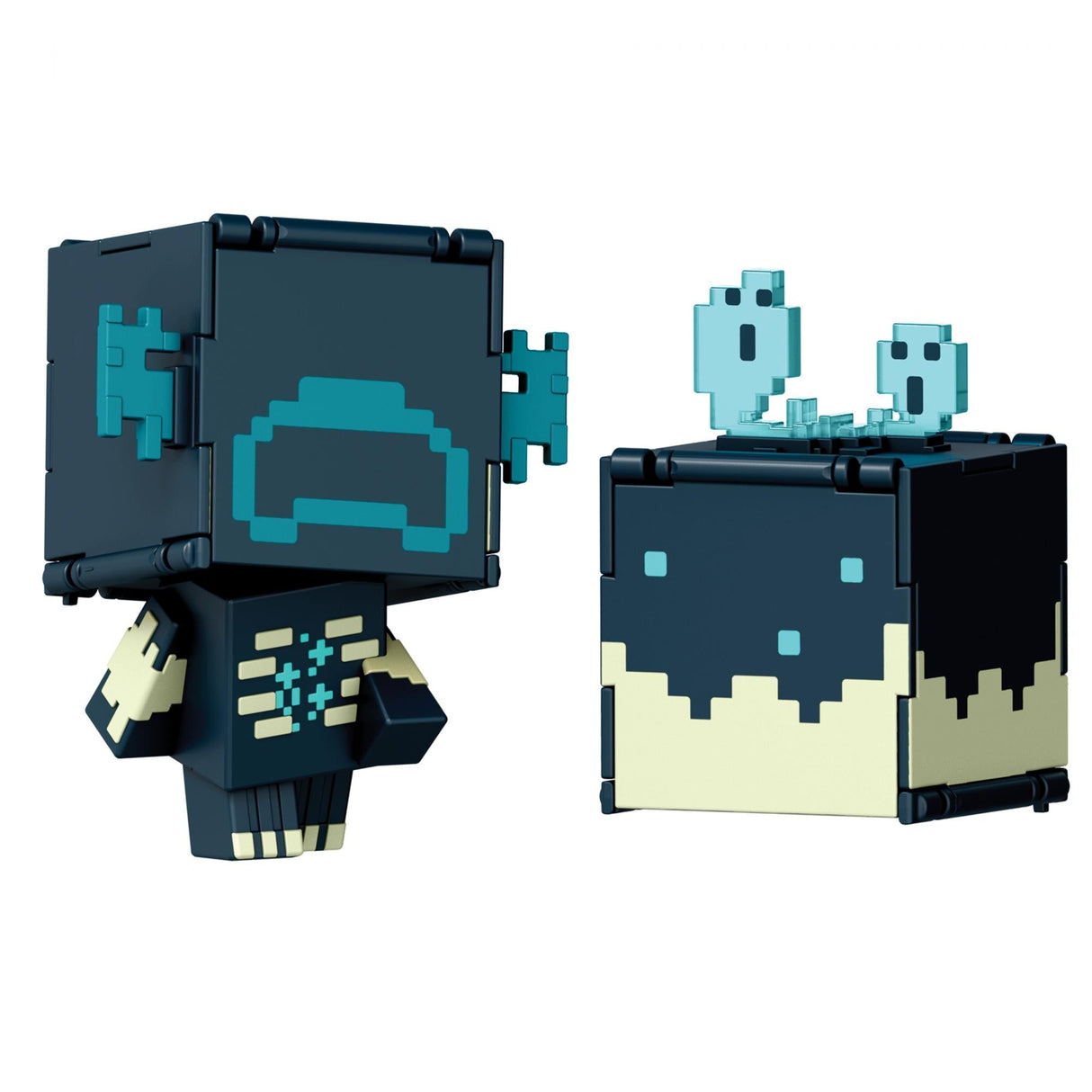 Minecraft - Mob Head Minis Flipping Figs - Warden & Sculk Catalyst
