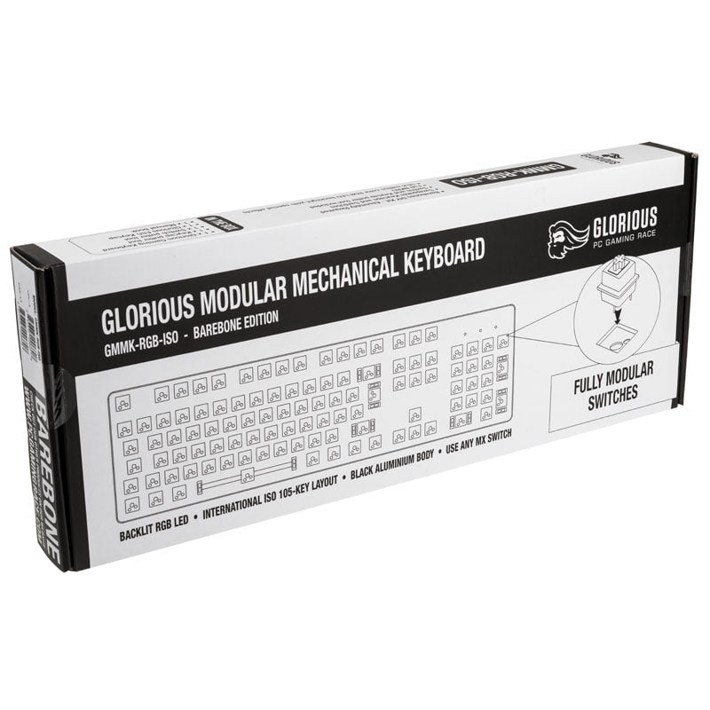 Glorious GMMK Full-Size Keyboard - Barebone, ISO Layout