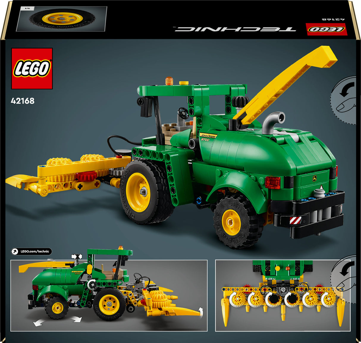 LEGO 42168 Technic John Deere 9700 Skördare, Byggleksaksväska