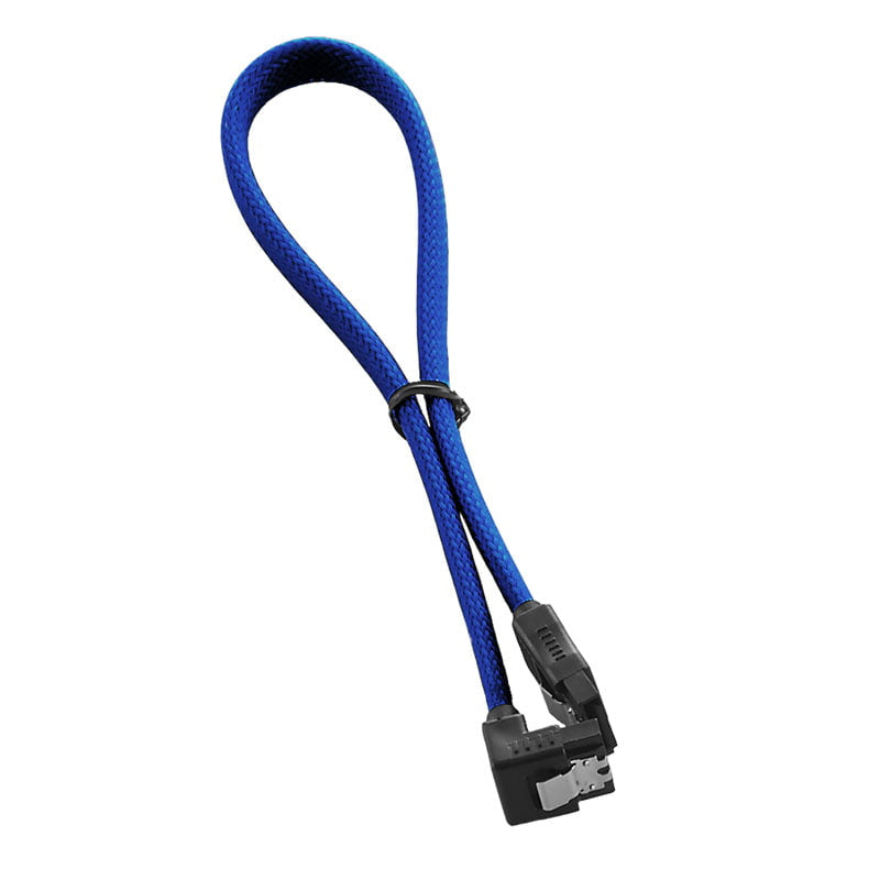 CableMod ModMesh Right Angle SATA 3 Kabel 30cm - Blå
