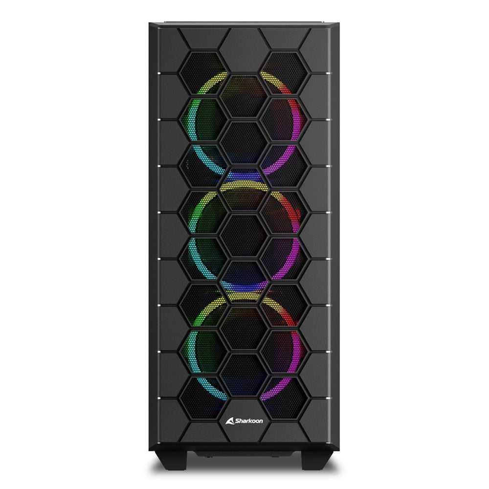 Sharkoon RGB HEX, Tower Housing (Black, Tempered Glass Side Panel)