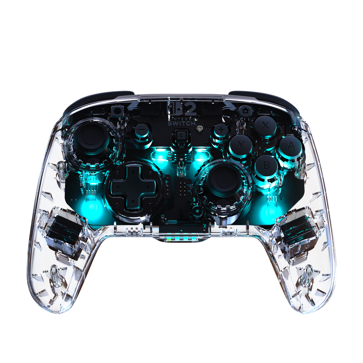 Turtle Beach Afterglow Clear Wireless – Switch-controller – Transparent trådløs controller med turkis lys