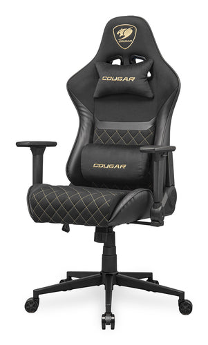 COUGAR Armor One V2 Gold F, PVC/stof, sort gamingstol – produktdetalje