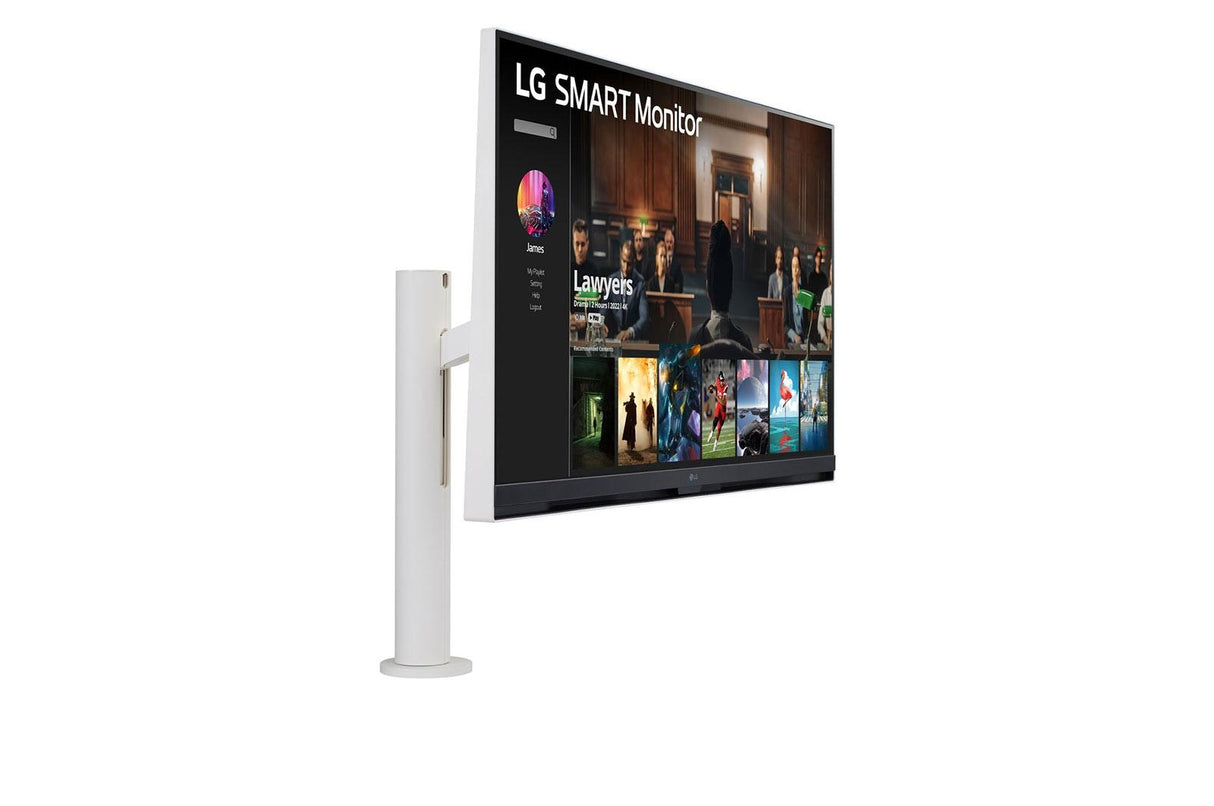 LG 32SQ780S-W 32 3840 x 2160 (4K) HDMI USB-C 65Hz Forlæng Træk tilbage Dockingskærm LG Electronics