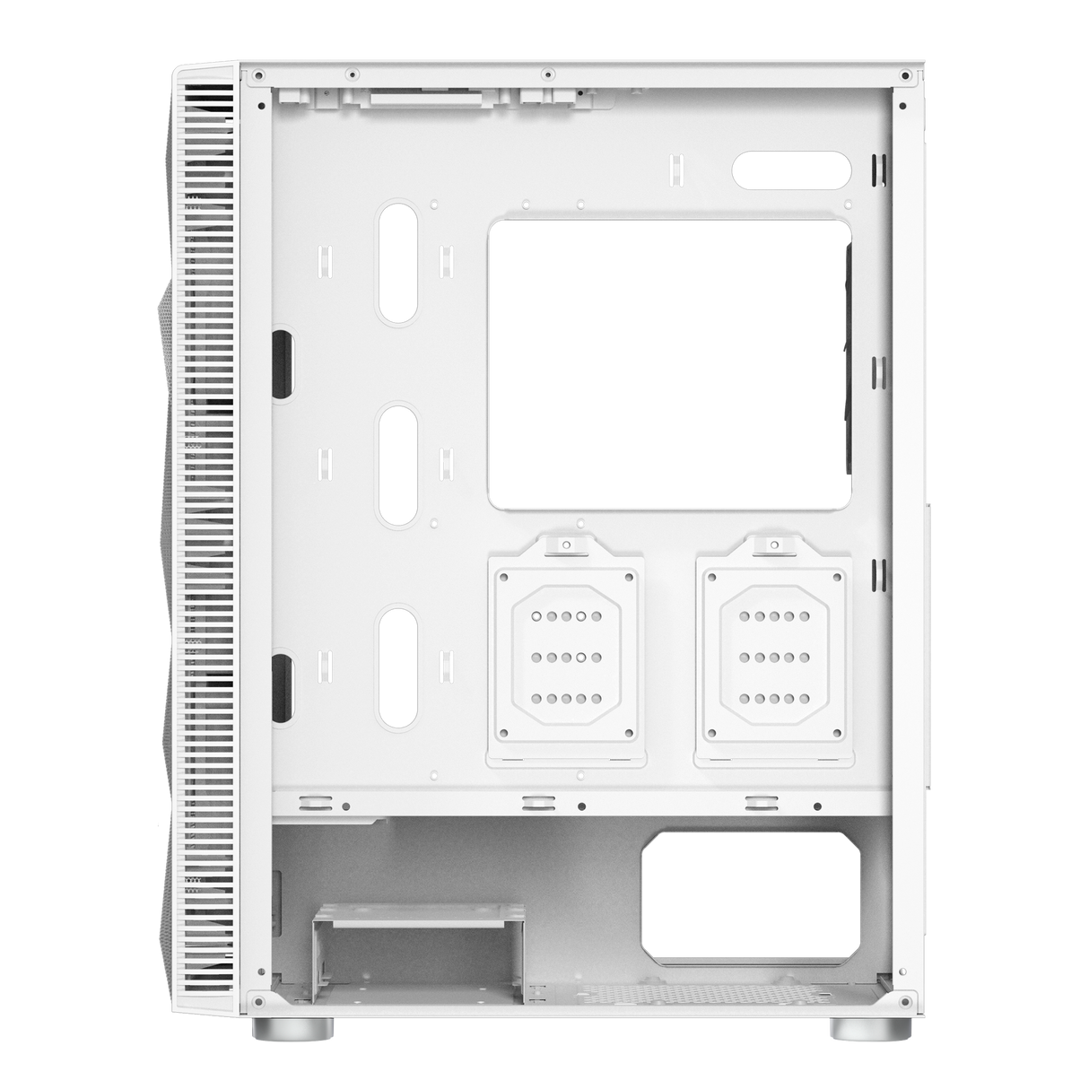 Montech X3 Mesh Vit - Härdat Glas