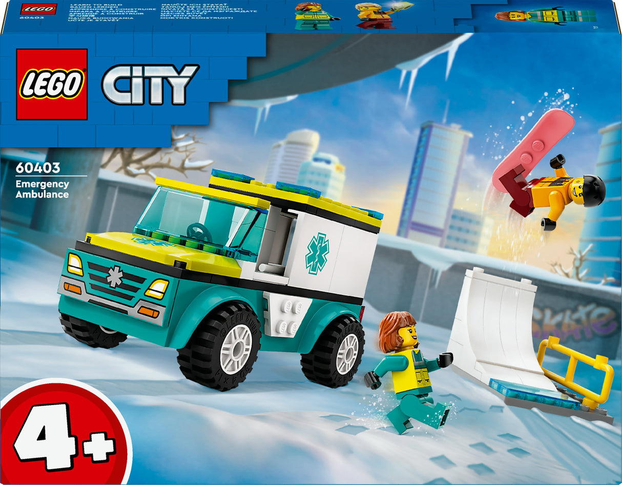 LEGO City - Ambulans Och Snowboardåkare (60403)