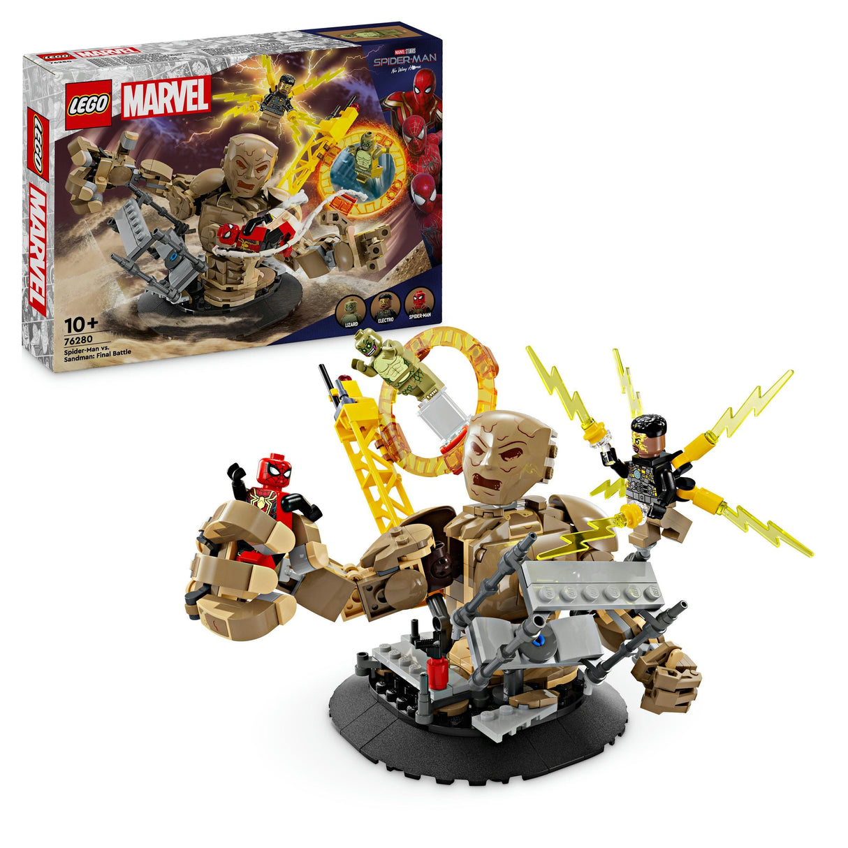 LEGO 76280 Marvel Super Heroes Spider-Man Vs. Sandman: Showdown, Building Toy