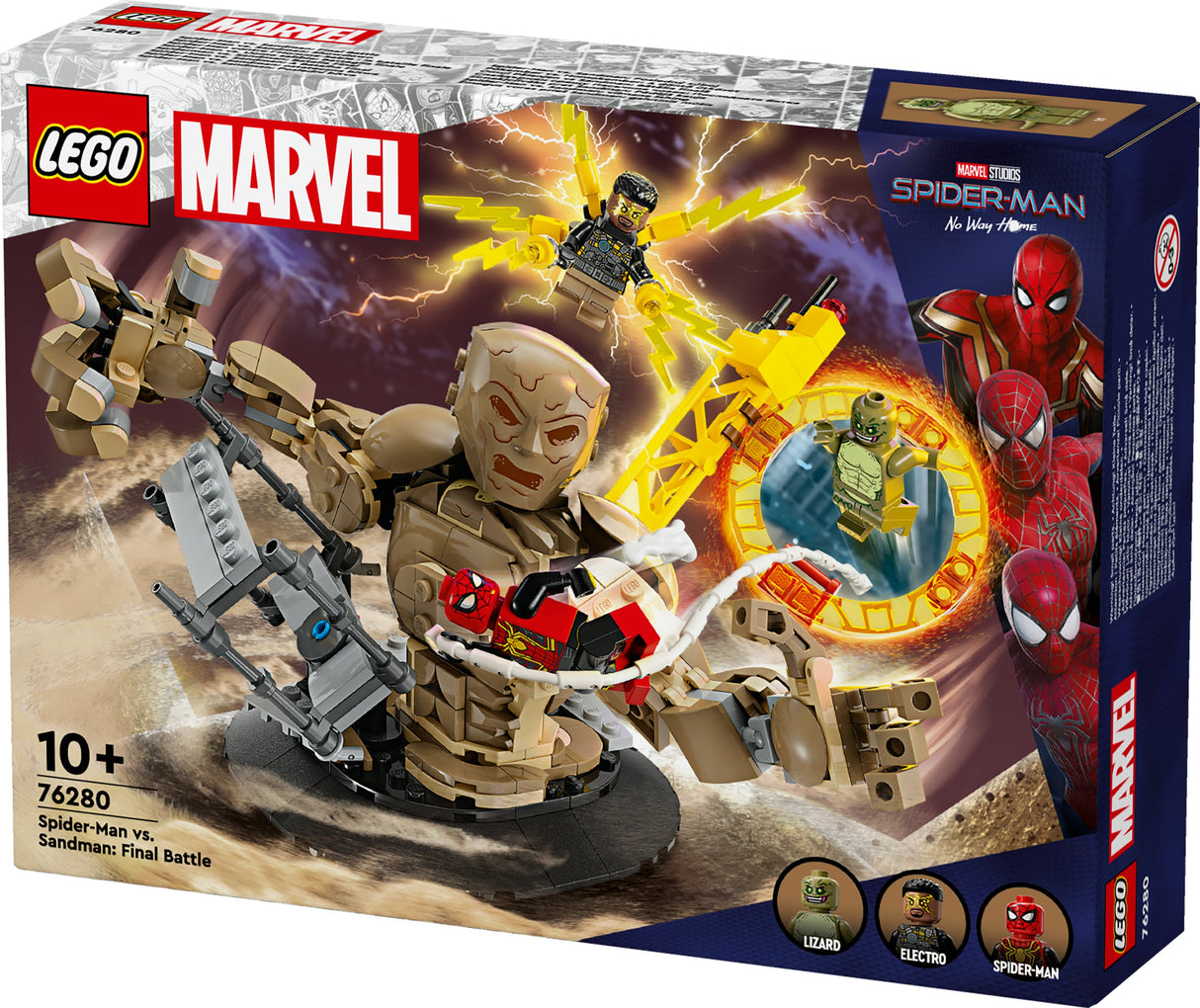 LEGO 76280 Marvel Super Heroes Spider-Man Vs. Sandman: Showdown, Building Toy