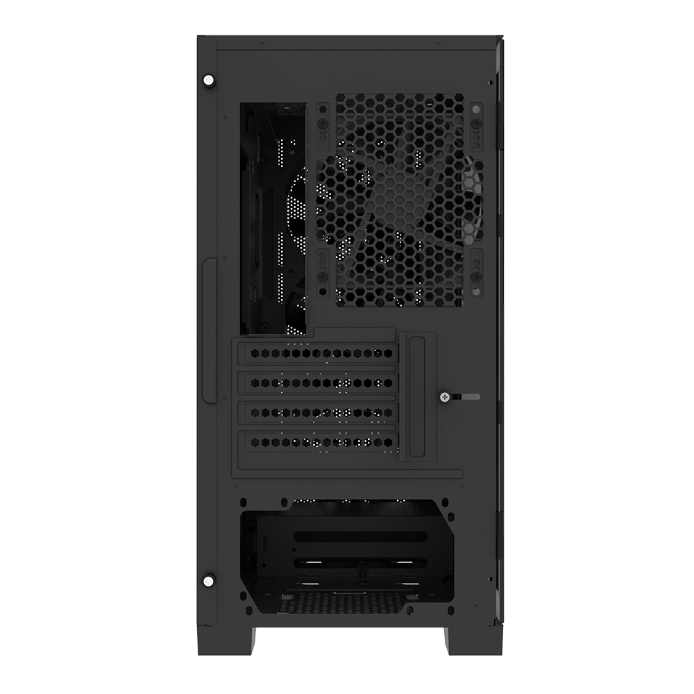 Montech Air 100 ARGB Black - Micro ATX, härdat glas, 4x ARGB-fläktar ingår