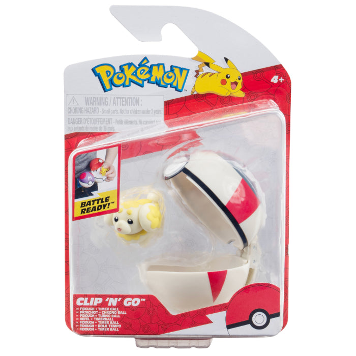 Pokémon - Clip N Go - Fidough And Timer Ball (PKW3625)