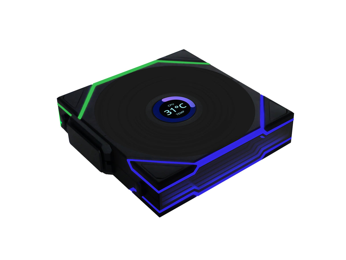 Lian Li UNI FAN TL Trådlös LCD, Svart - 120