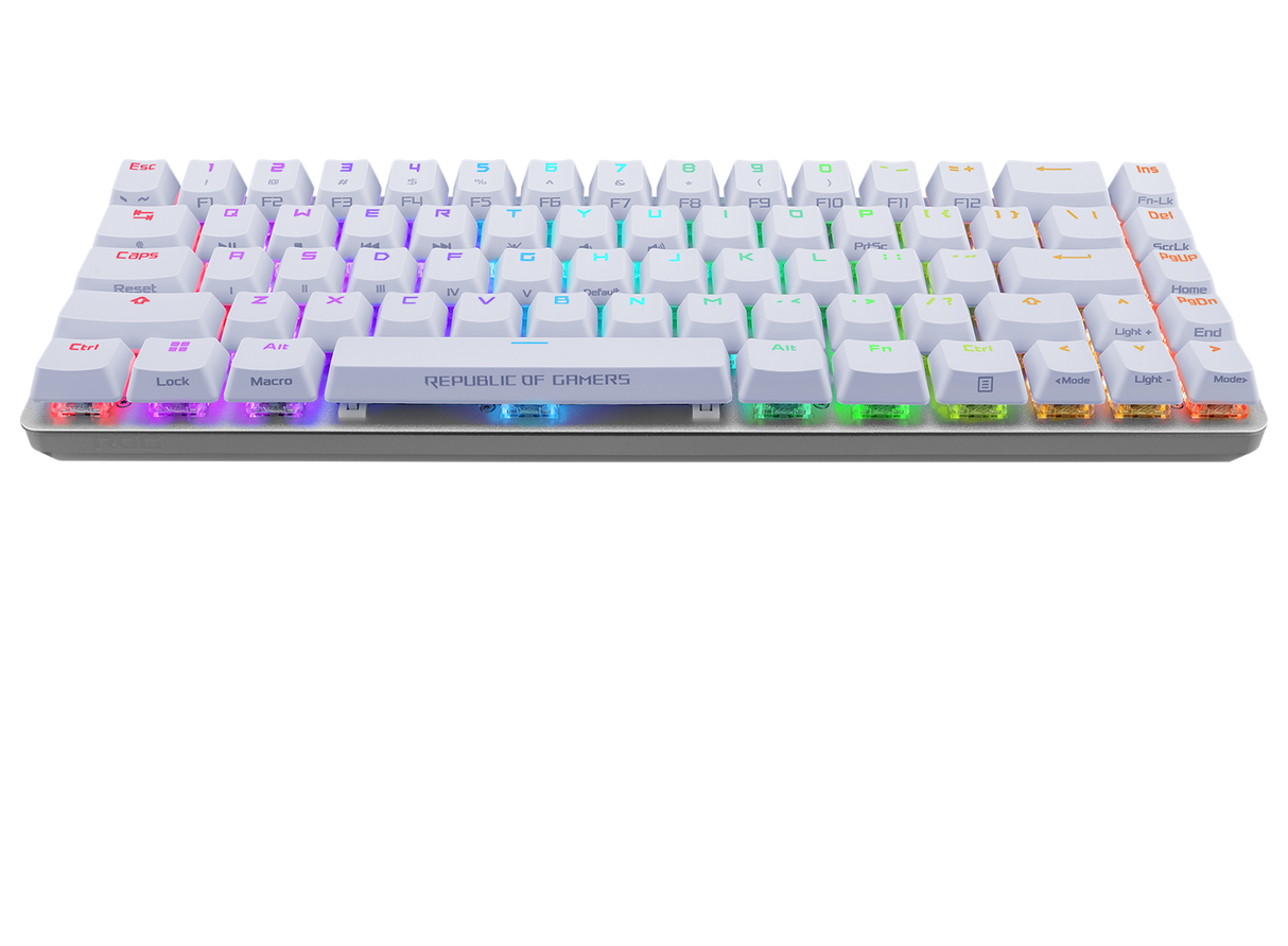 ASUS ROG FALCHION ACE 65 % Vit RGB Kompakt USB-C Gaming NXRD Mekaniskt Tangentbord PBT Tangentkapslar