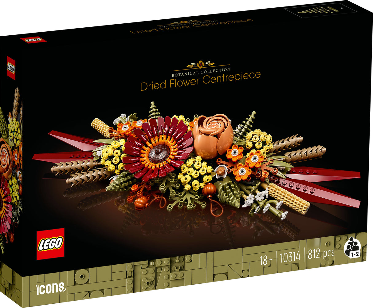 LEGO 10314 Ikoner Torkade Blomsterarrangemang Byggleksak