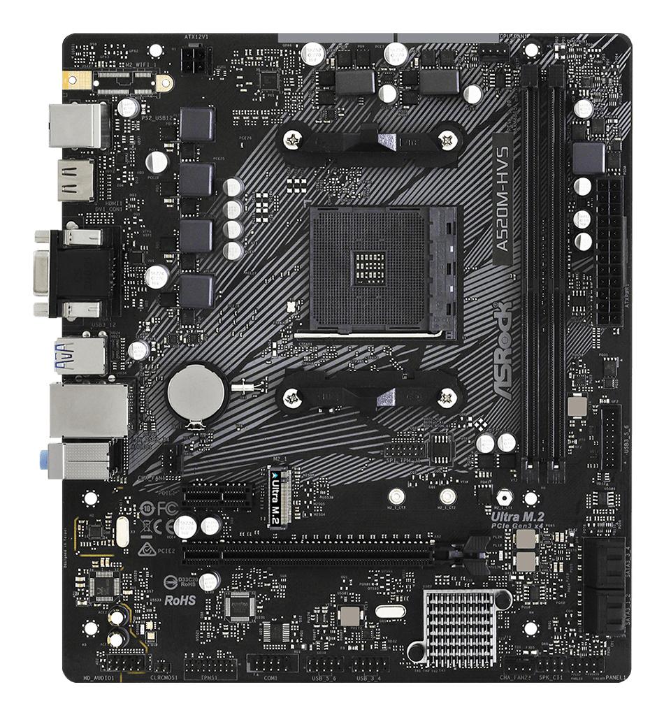 ASRock A520M-HVS (AM4)
