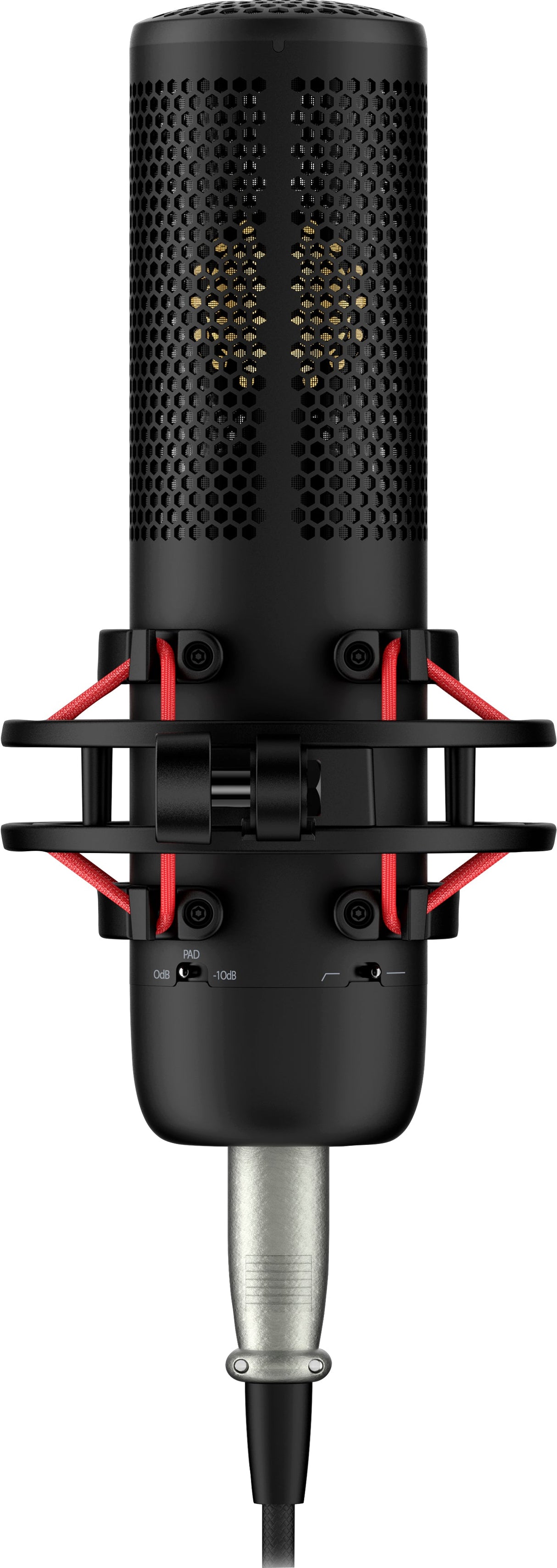 HyperX ProCast Mikrofonkabel -38dB Cardioid Svart Röd