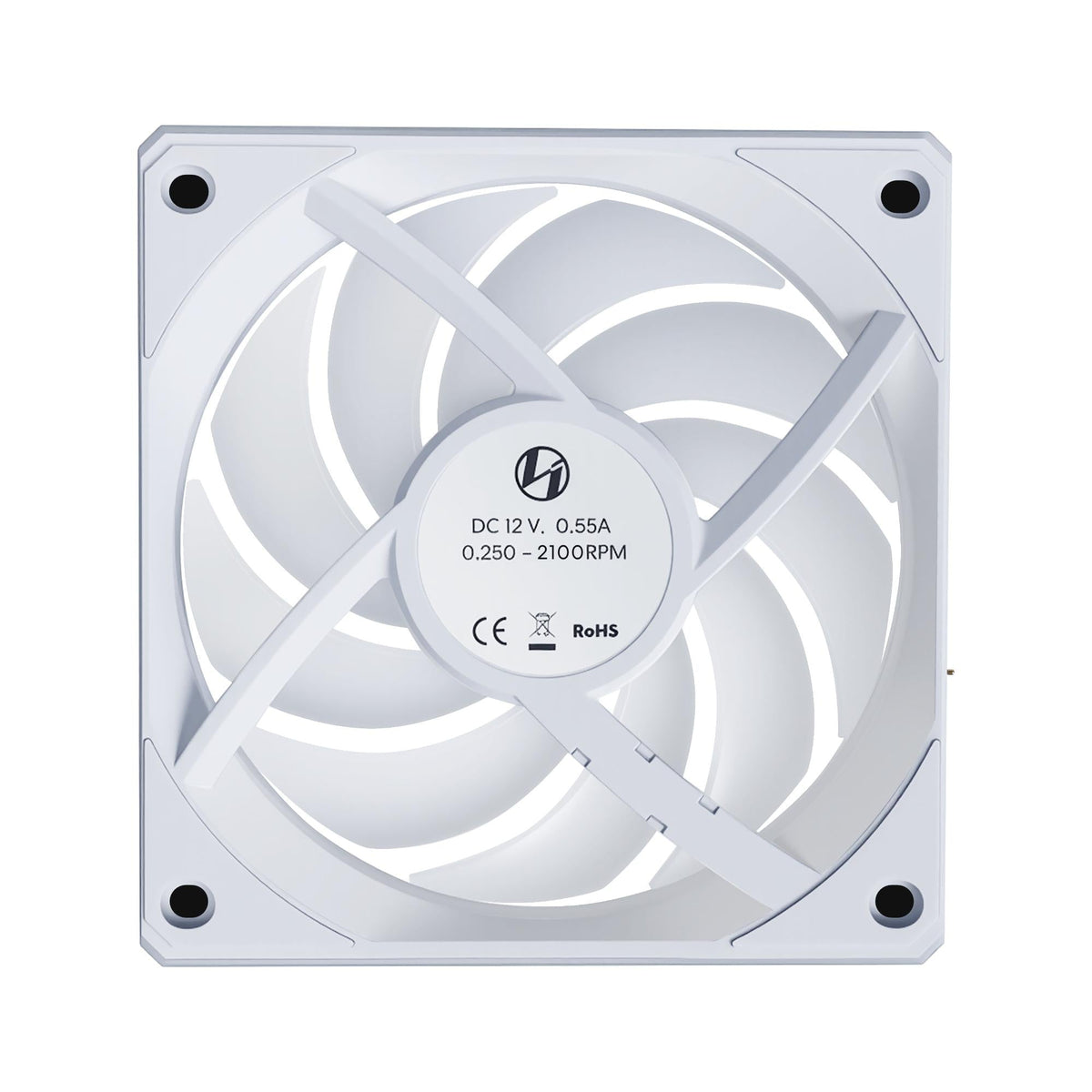 Lian Li UNI FAN CL Wireless Reverse Fan, 3-Pack - 120mm, white Lian Li