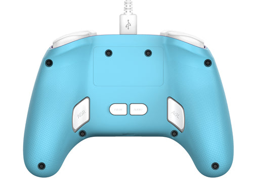PowerA Advantage Wired Switch 2 Mushroom Kingdom – Blå bagside med bagknapper