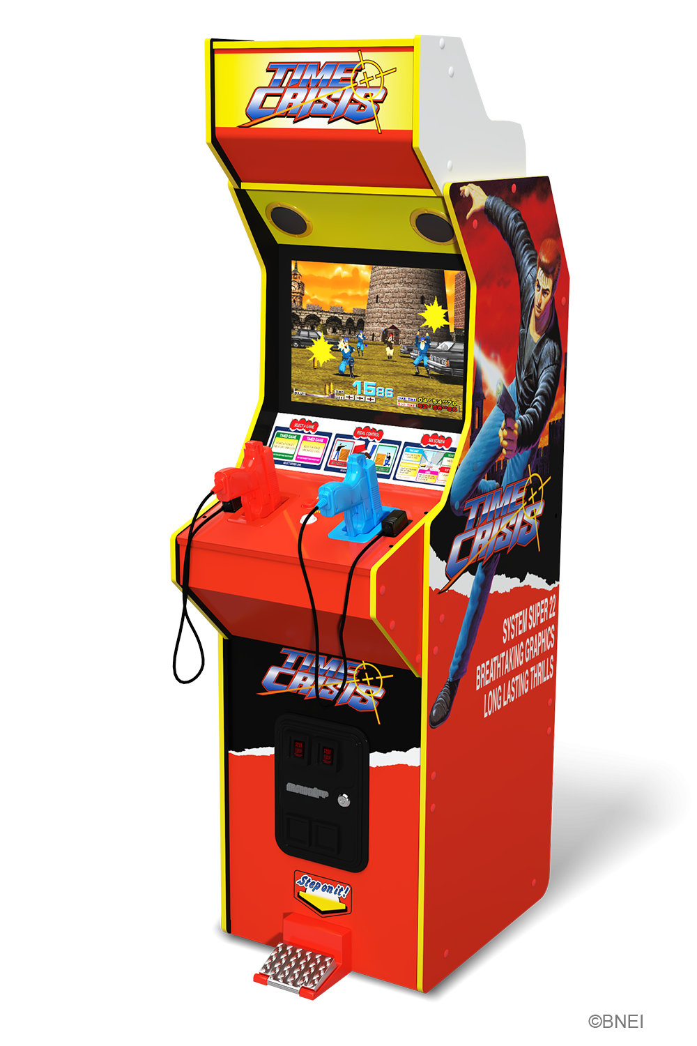 ARCADE 1 UP TIME CRISIS DELUXE ARCADE MACHINE