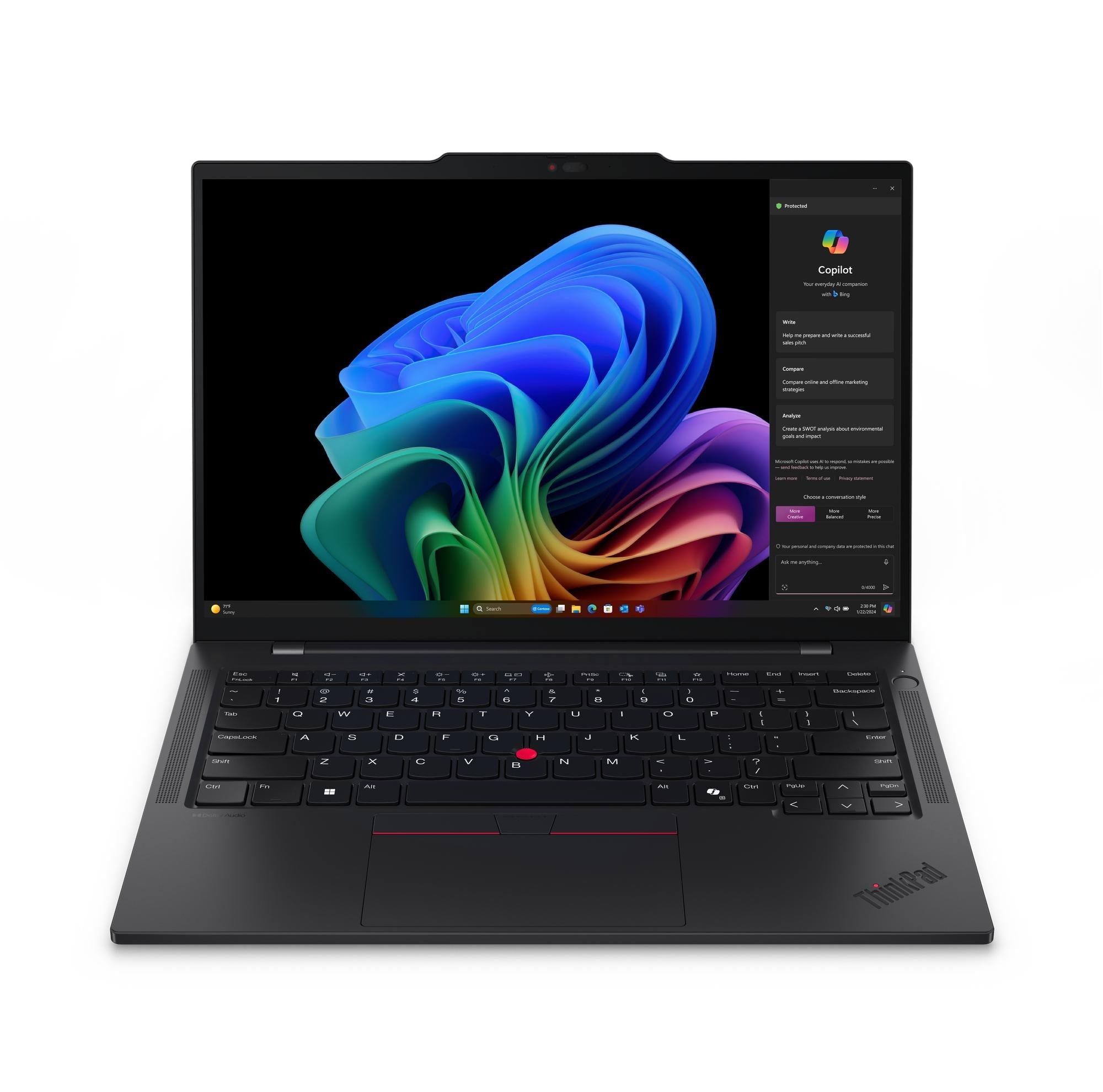 Lenovo ThinkPad T14s Gen 6 21N1 14 X1E-78-100 32GB 1TB Qualcomm Adreno Windows 11 Pro (på ARM)