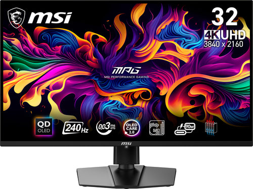MSI MPG 321URX QD-OLED – 31,5″ gamingskærm, 3840 × 2160, 240 Hz – skærmens egenskaber