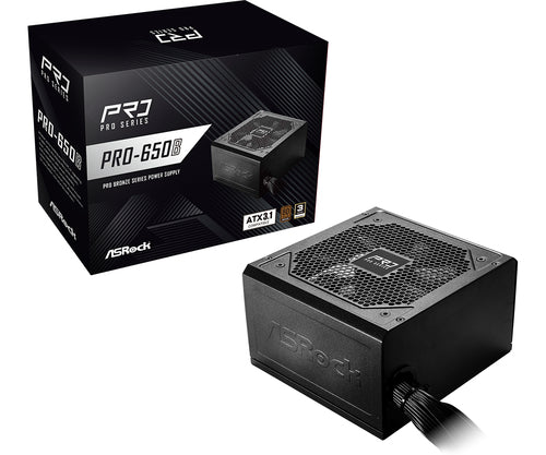 ASRock PRO-650B strømforsyning - produktbillede 1
