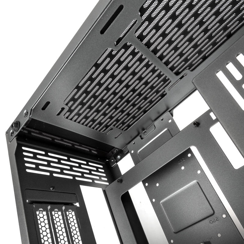 Kolink Rocket Heavy Vented Edition Aluminium Mini-ITX Case-Gunmetal Grey