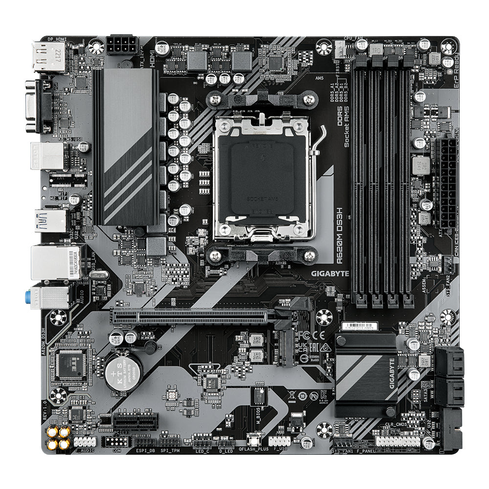 GIGABYTE A620M DS3H - Sockel AM5 - Moderkort