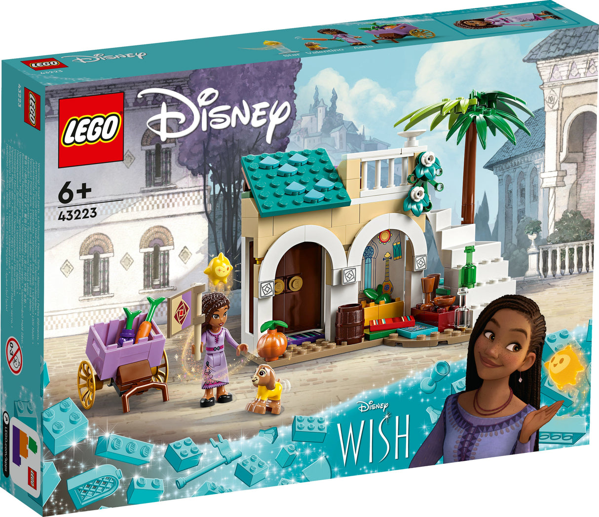 LEGO 43223 Disney önskar Asha I Rosornas Stad, Byggsats