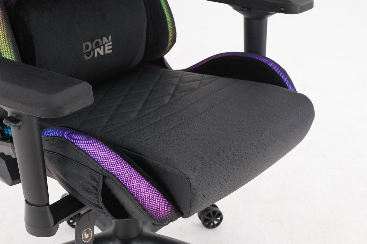 DON ONE - Valentino SUPERLEGGERA - RGB Gamer Stol Med Ljus