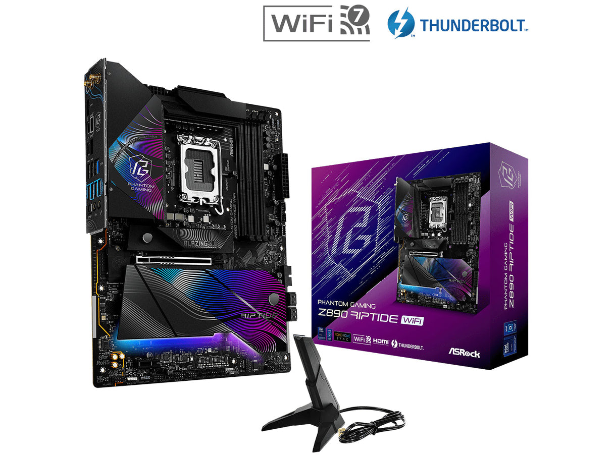 ASRock Z890 Riptide WIFI Moderkort ATX LGA-1851 Intel Z890