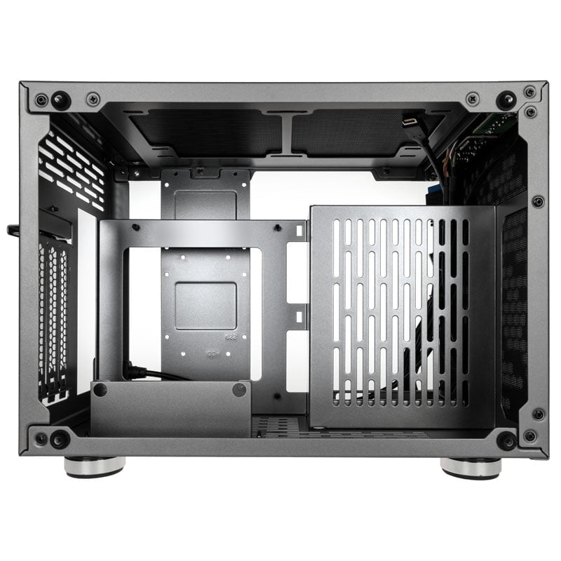 Kolink Rocket Heavy Vented Edition Aluminium Mini-ITX Case-Gunmetal Grey