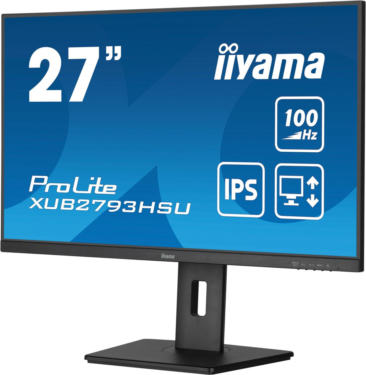 Iiyama ProLite XUB2793HSU-B6 27 1920 X 1080 (Full HD) HDMI DisplayPort 100Hz Pivot Monitor
