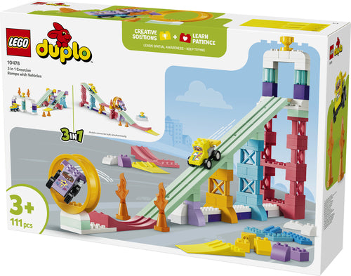 LEGO DUPLO 10478 – 3-i-1 kreative ramper med køretøjer – produktbillede 8