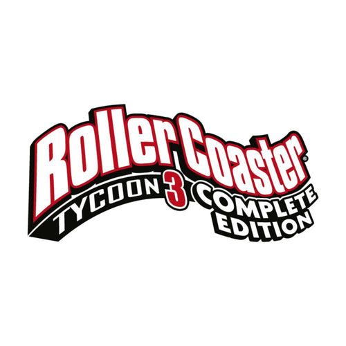 RollerCoaster Tycoon 3 - Complete Edition – PlayStation 5 – spillets illustration og logo