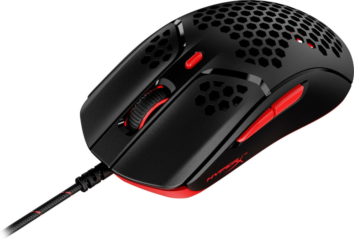 HyperX Pulsefire Haste Optisk Kabel Svart Röd