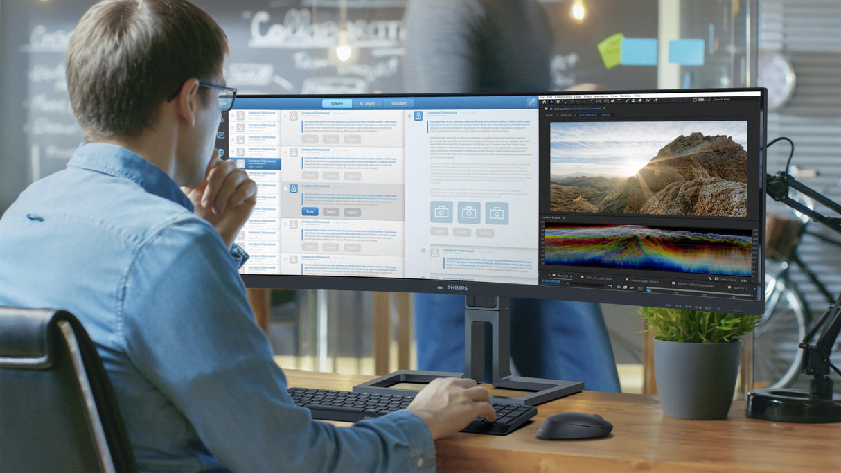 Philips 45B1U6900C 45 5120 X 1440 (UltraWide) HDMI DisplayPort USB-C 75Hz Dockningsskärm
