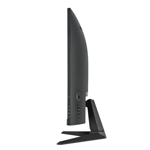 ASUS TUF Gaming VG32VQM5B – skærmens buede panel set fra siden
