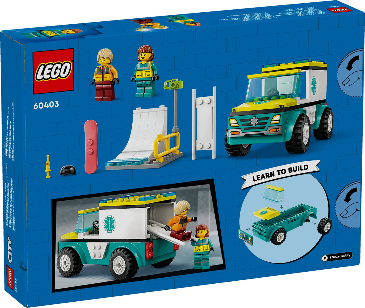 LEGO City - Ambulans Och Snowboardåkare (60403)