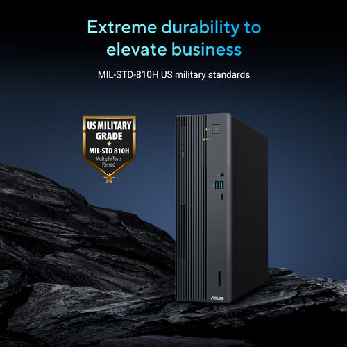 ASUS ExpertCenter P500 SFF P500SV-05210H009X – vist i en samlet opsætning (vinkel 3)