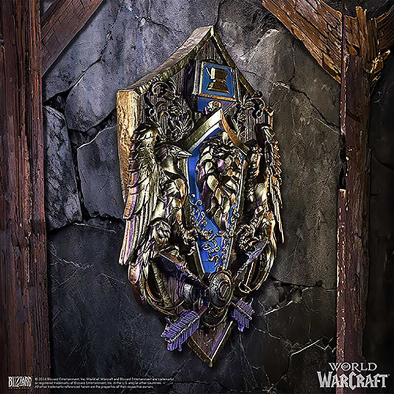 World Of Warcraft Alliance Väggplakett Höjd 30Cm