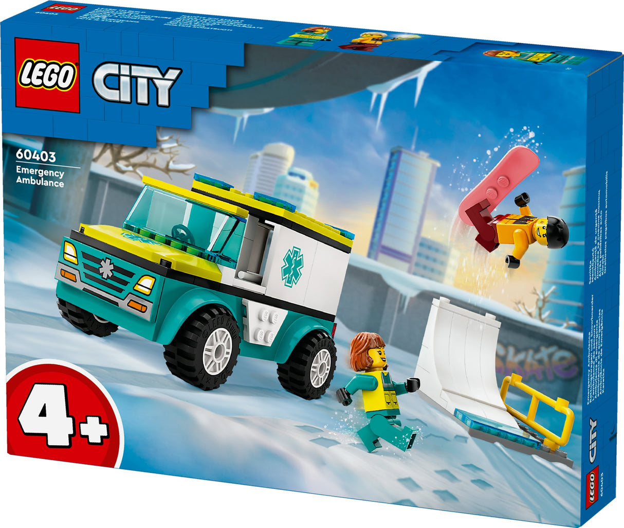 LEGO City - Ambulans Och Snowboardåkare (60403)