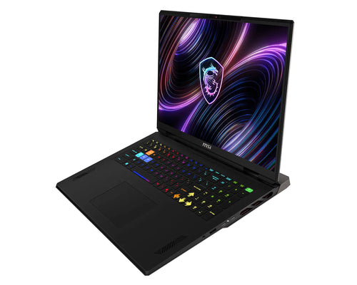 MSI Raider 18 HX A2WH-1088DE – åben bærbar fra venstre
