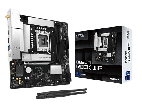 ASRock B860M Rock WiFi bundkort - produktbillede 1