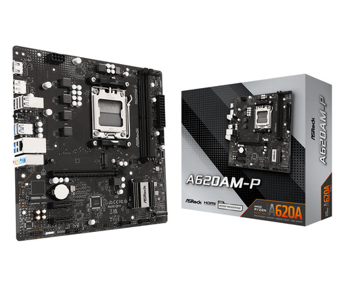 ASRock A620AM-P bundkort - produktbillede 1