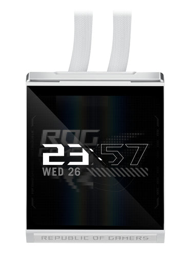 ASUS ROG STRIX SLC IV 360 ARGB LCD WHT – nærbillede af produktets detaljer