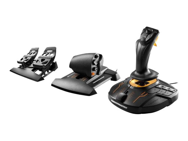 ThrustMaster T.16000M FCS Flight Pack Joystick, Gaspedal Och Pedaler